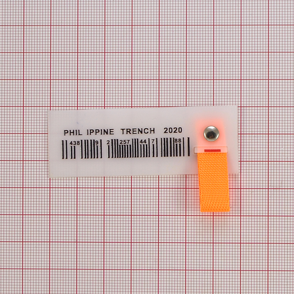 Лейба силиконовая c тканевой подвеской PHILIPPINE, 4*7см, прозрачный, черный, оранжевый, шт. Лейба Силикон