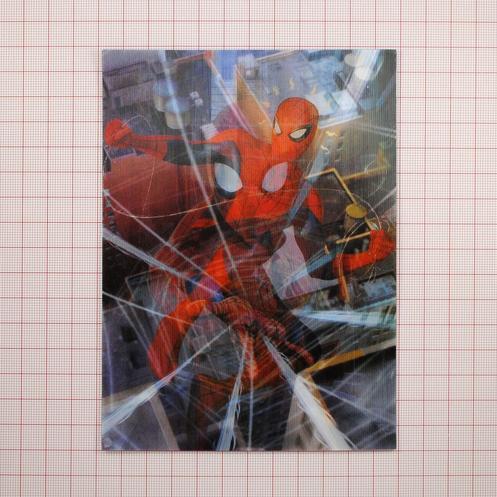 Аппликация клеенка пришивная Spiderman, 11.8*15.8см, 3D голограмма, белый, красный, черный, синий, шт. Аппликации Пришивные Резиновые