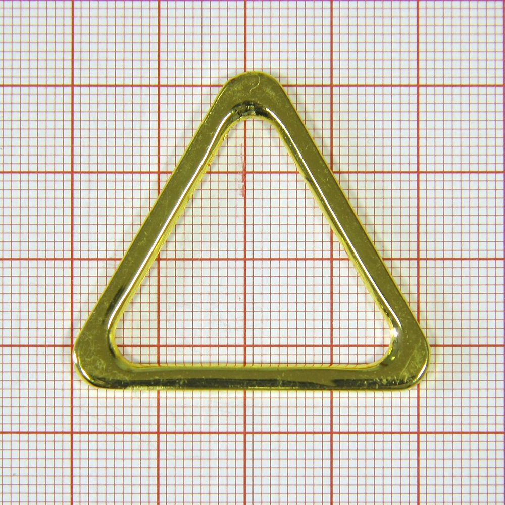 Треугольник металл 5041 GOLD 3,3см. Перетяжка металл Треугольник