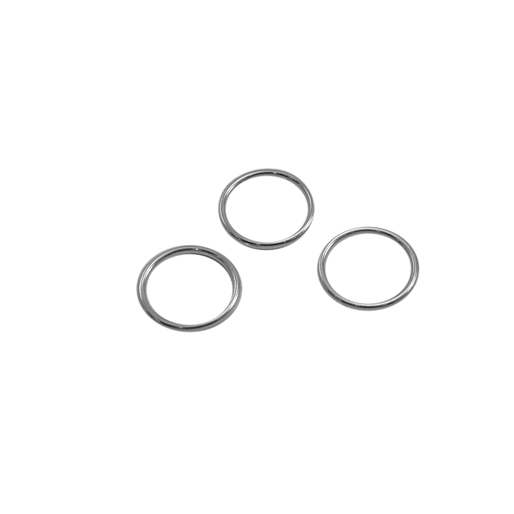 Кольцо бельевое металл А015 NIKEL 13,7мм (внутр.), 17мм (внешн.), 1т.шт, уп. Кольцо бельевое