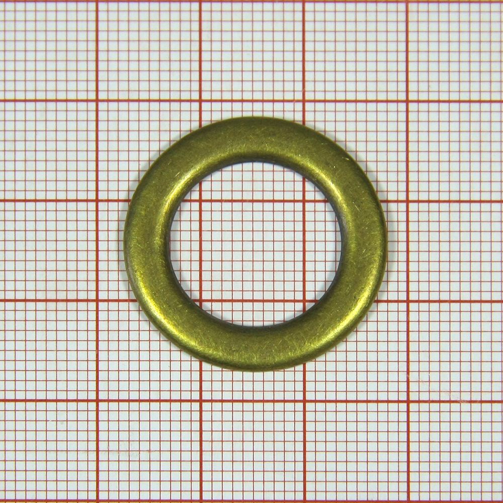 Кольцо металлическое 10773 15мм ANTIK brass brush . Перетяжка металл Кольцо