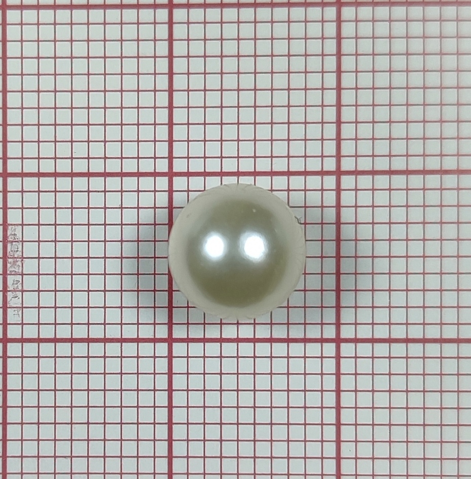 Хольнитен шарик 8мм белый жемчуг /1,8тыс.шт/, уп. Хольнитен