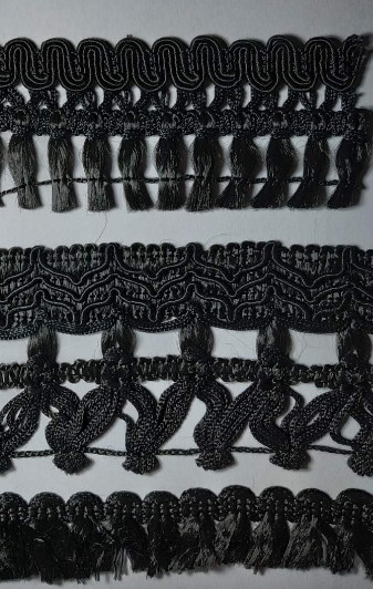 Бахрома черная в ассортименте, м. Бахрома