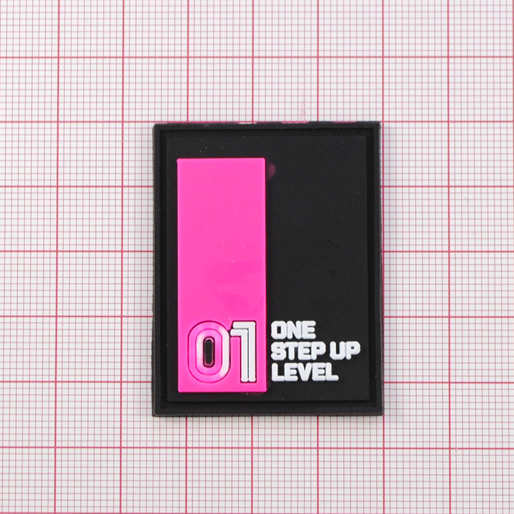 Лейба рез. One step up level, 4,5*3,5см, черн., роз., бел., шт. Лейба Резина