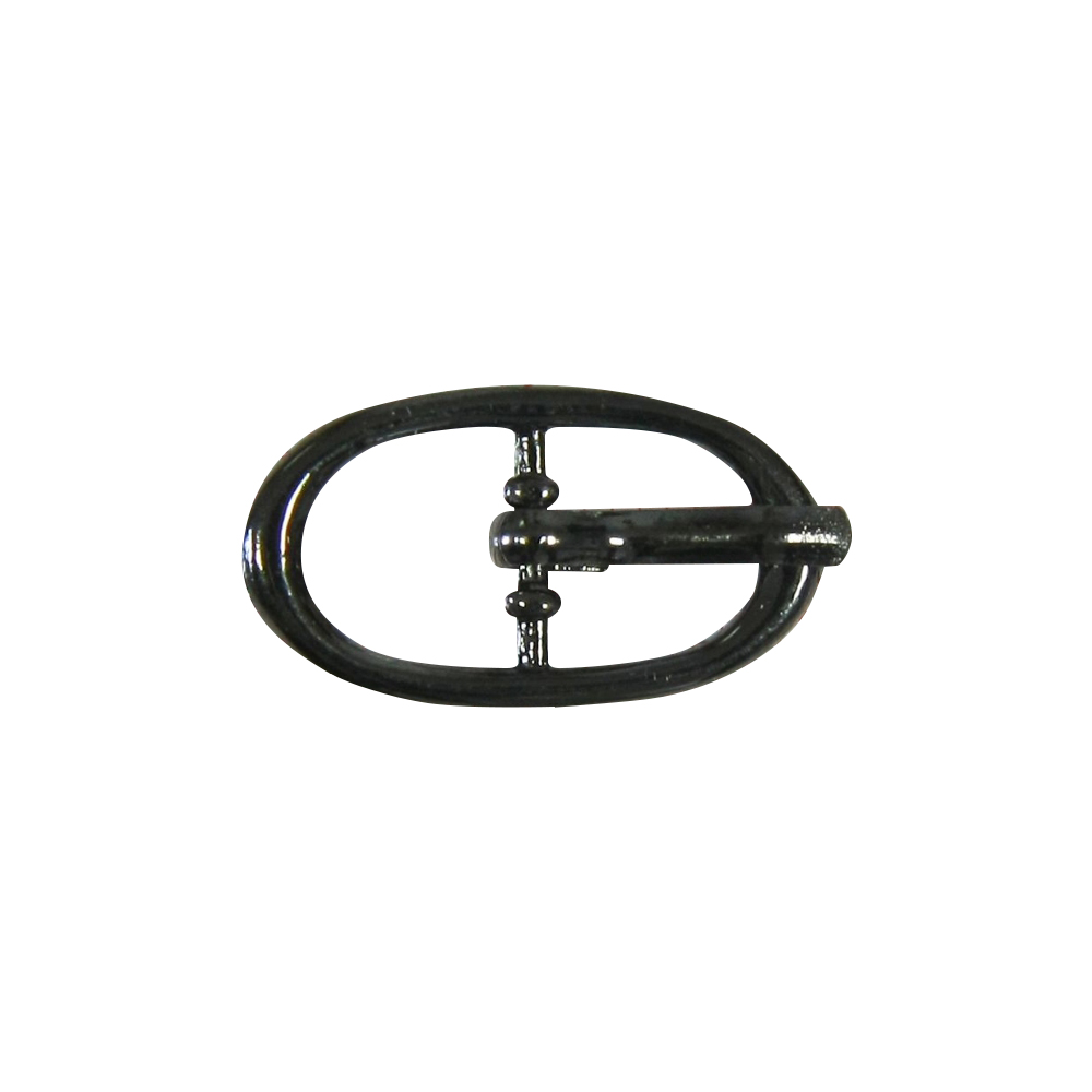 Пряжка металл 119 овал 0,9см BLACK NIKEL. Пряжка