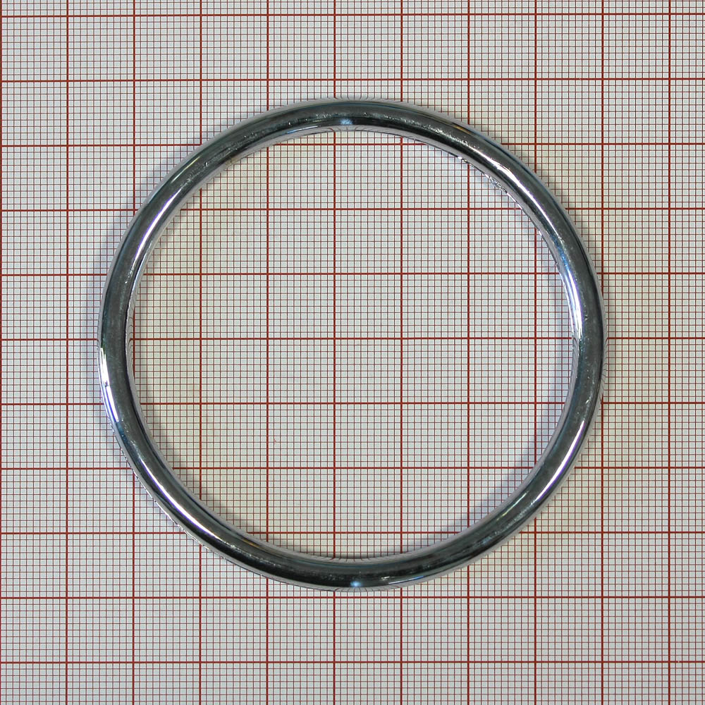 Кольцо пластмасса № 210 /6,5см никель. Кольцо пластмассовое