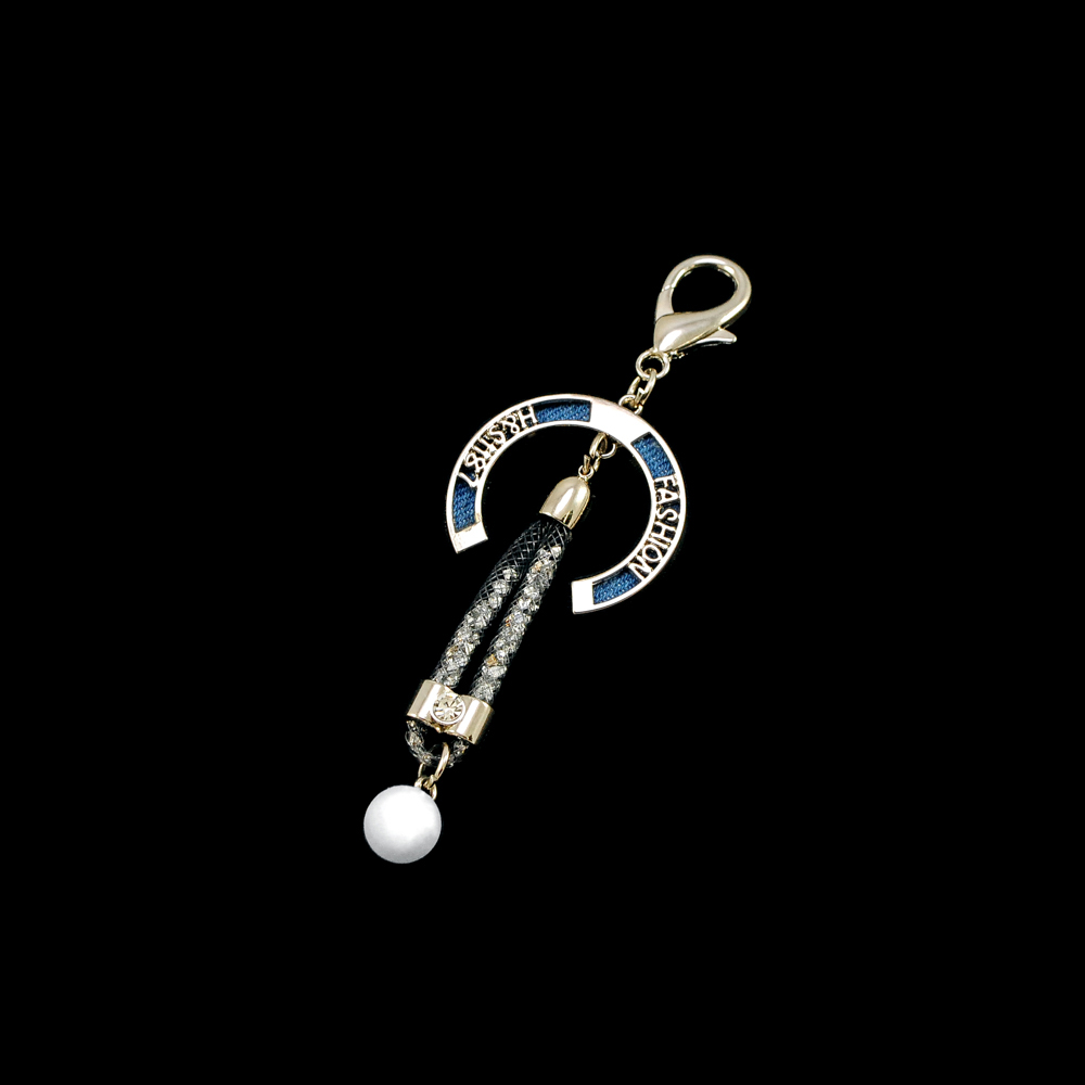 Подвеска металл FASHION, 12*4см, никель, серый, синий, белый  жемчуг, шт.. Подвески