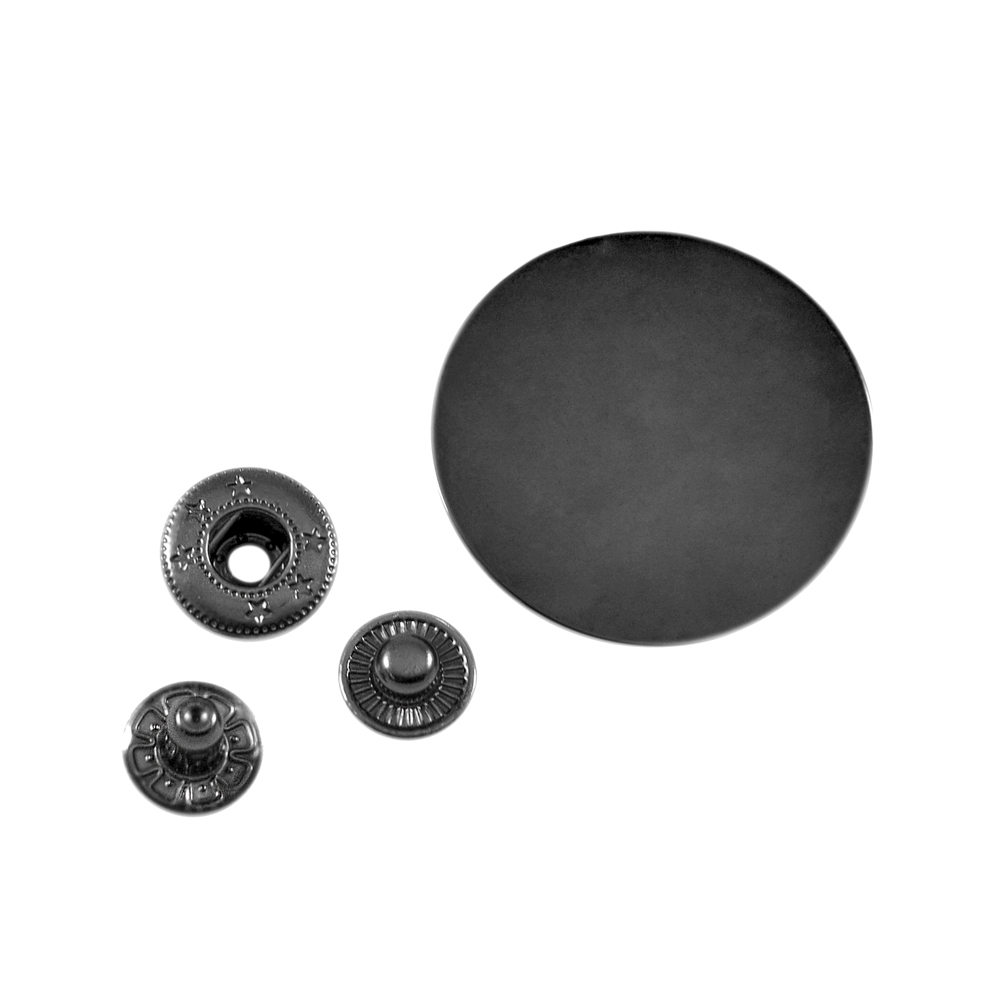 Кнопка металл круглая 35мм, блек никель, шт. Кнопка металл