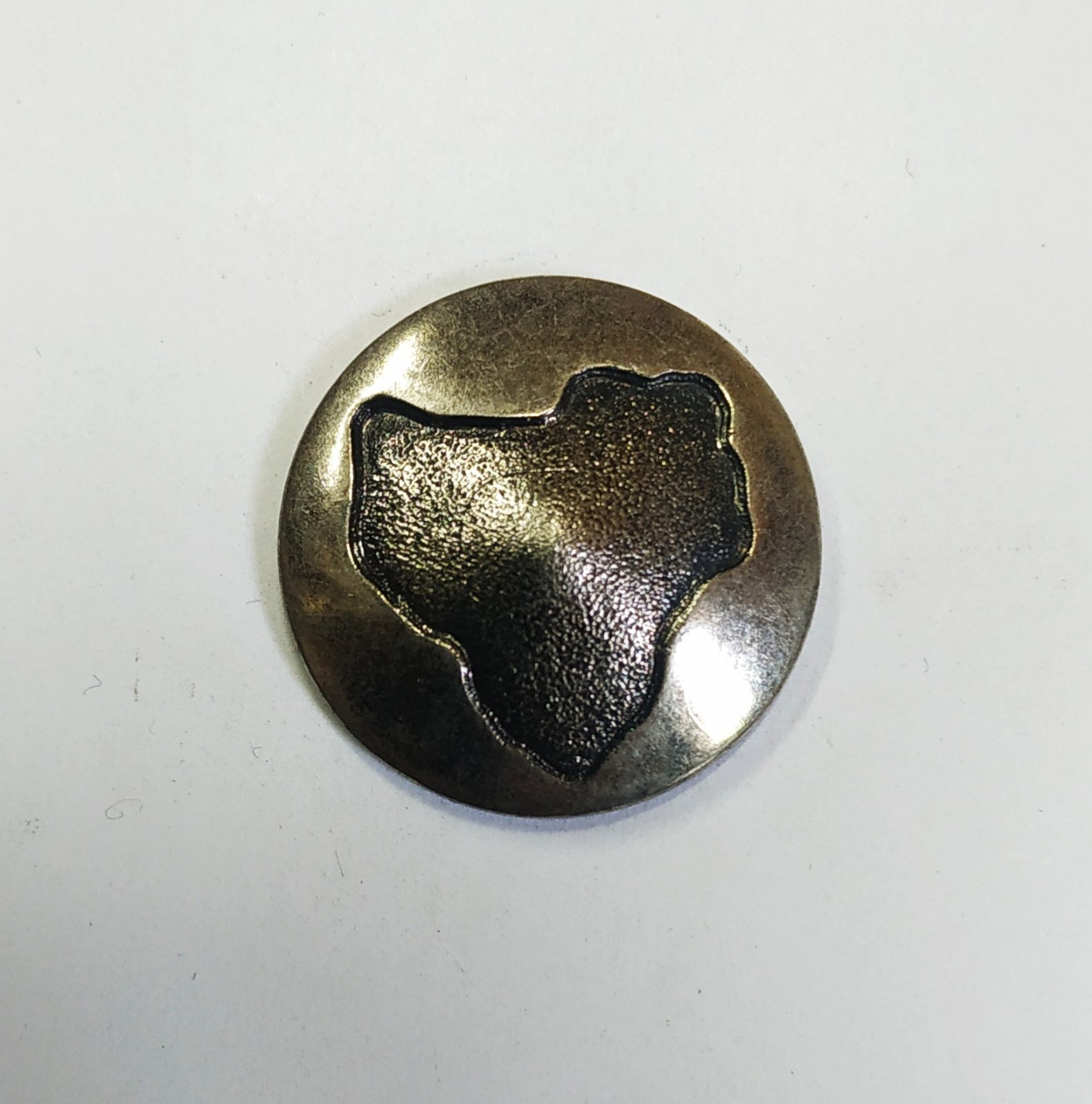 Пуговица TR-26-40 oxid 24мм. Пуговица металлизированная