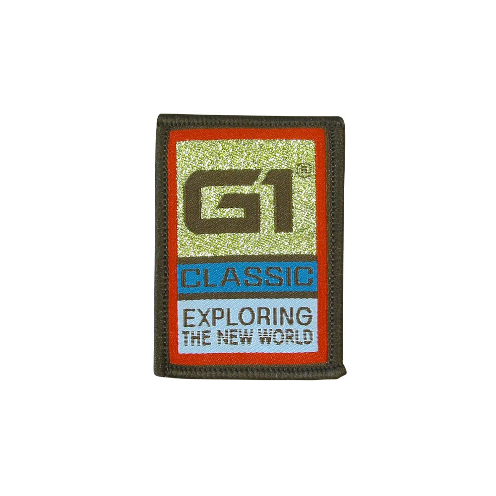 Нашивка тканевая рамка G1 classic 6,5*4,5см цветная, шт. Нашивка Вышивка