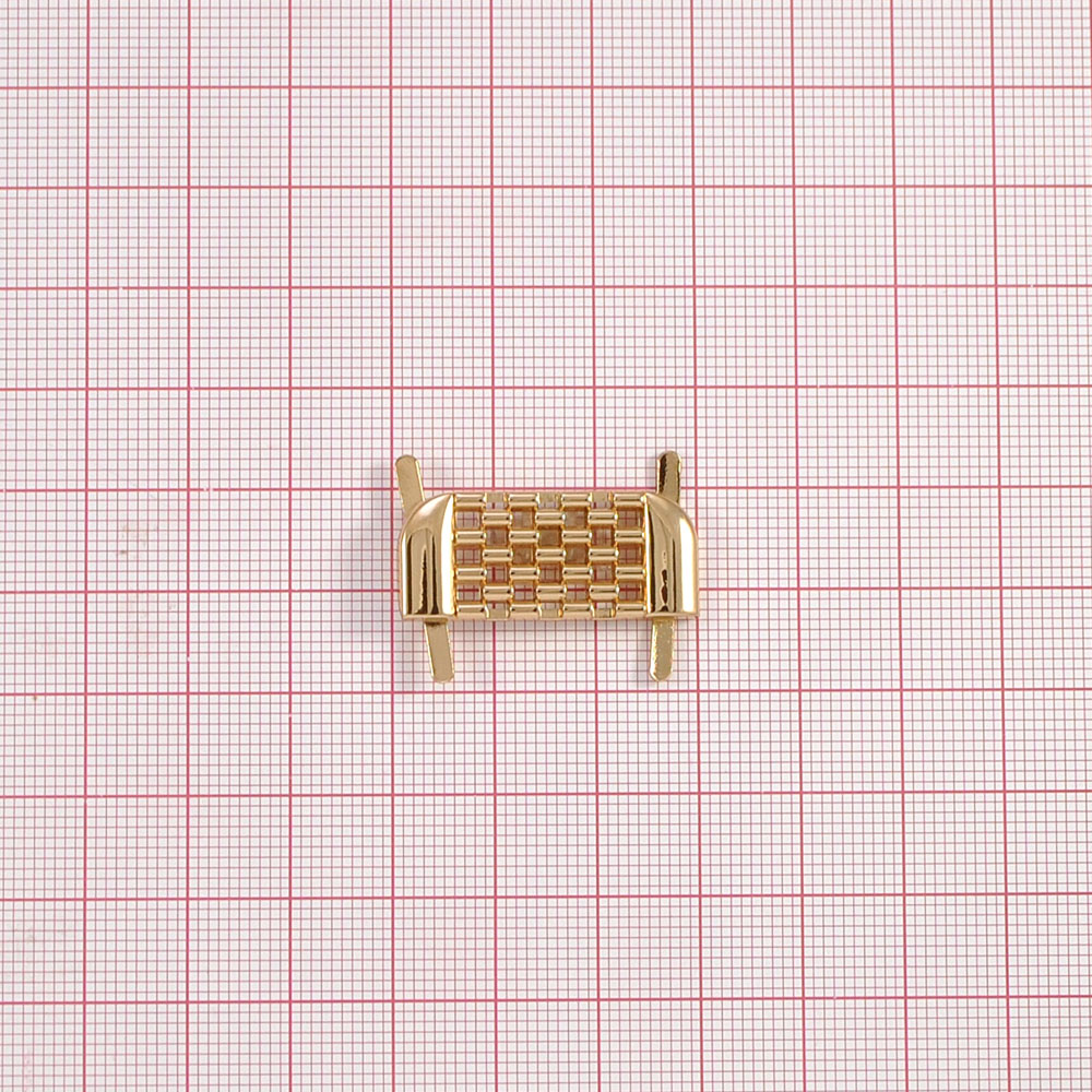 Краб металлический Клетка 30*13мм GOLD, шт. Крабы Металл Геометрия