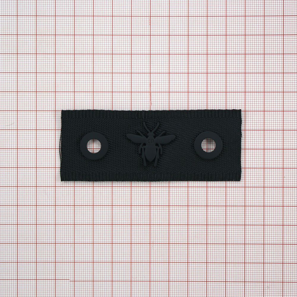 Лейба тканевая, металл Муха 4*9,5см черный, шт. Лейба Ткань