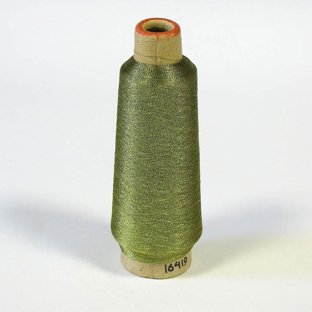 Нитка люрекс S-46 меланж (черный, золото) /100г/ . Нитка Люрекс