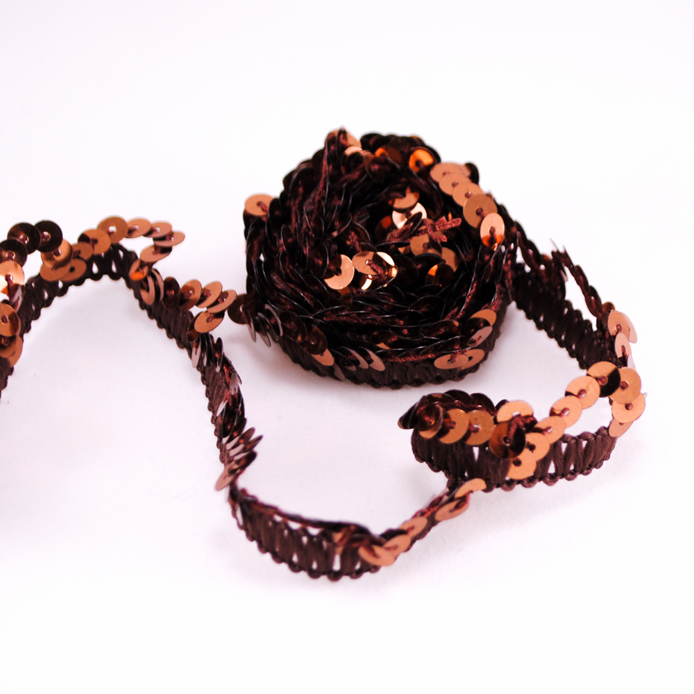 Тесьма пайетки, (21,87ярд) 20м. Тесьма (Сюзанна)