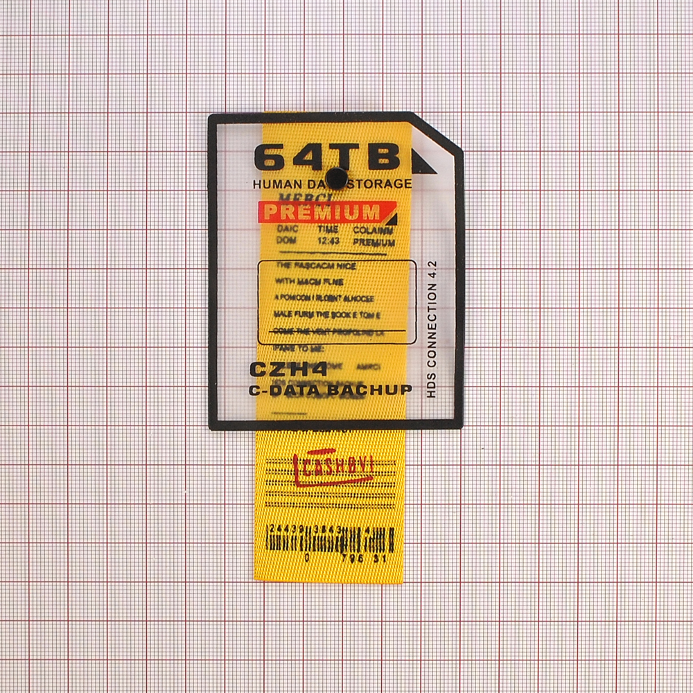 Лейба силиконовая с тканевой подвеской 64ТВ, 8*6,5см, прозрачный, черный, желтый, красный, шт. Лейба Силикон