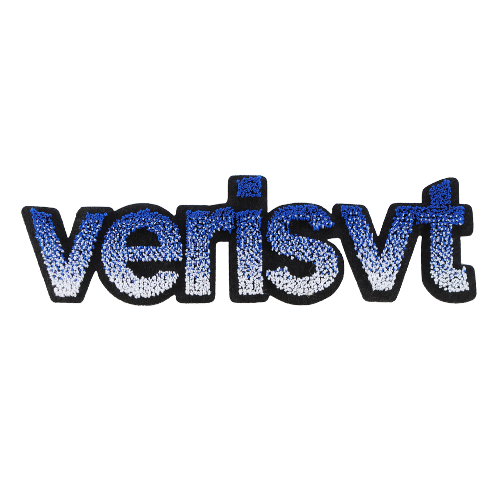 Нашивка махровая пришив. Verisvt, 12*3.5см, бел.,син., шт. Нашивка Махровая
