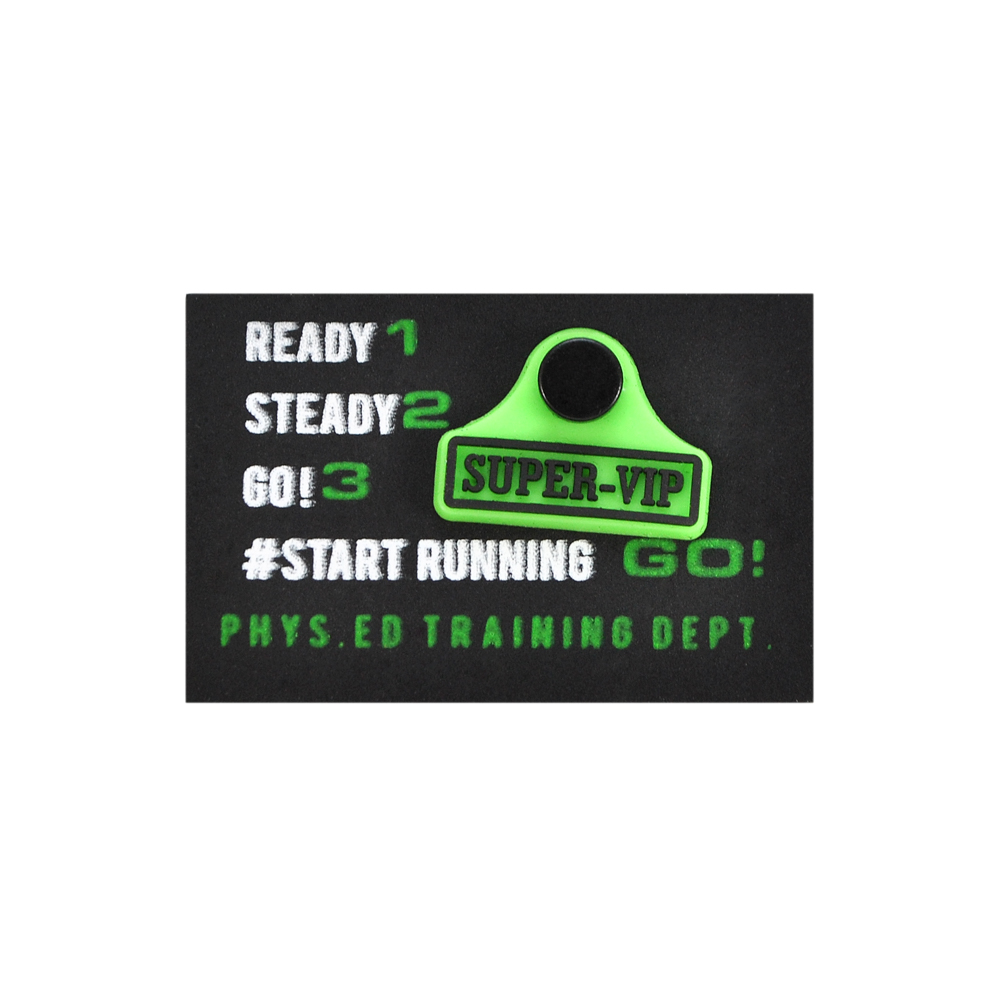 Лейба нубук с хольнитеном START RUNNING, 4*6см, черный, белый, зеленый, шт. Лейба Нубук