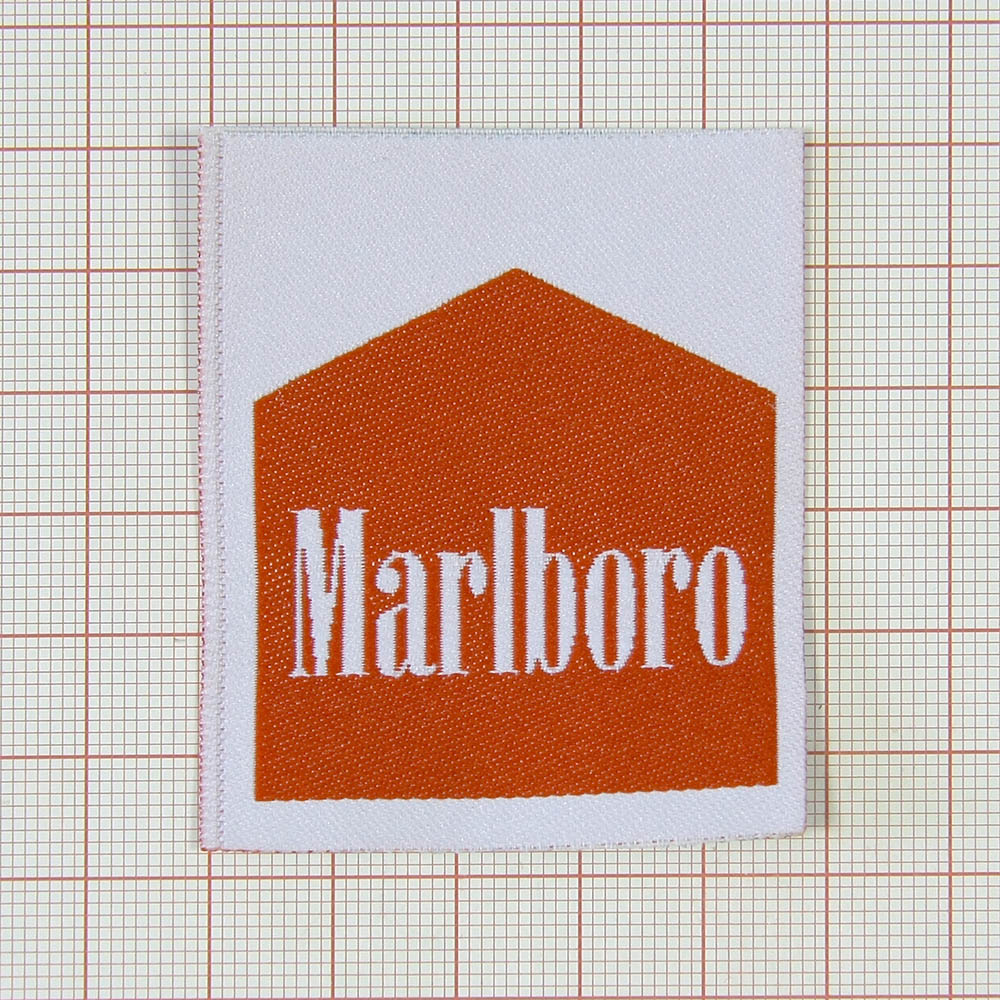 Нашивка Malboro 5*5,5см бело-красная. Шеврон Нашивка