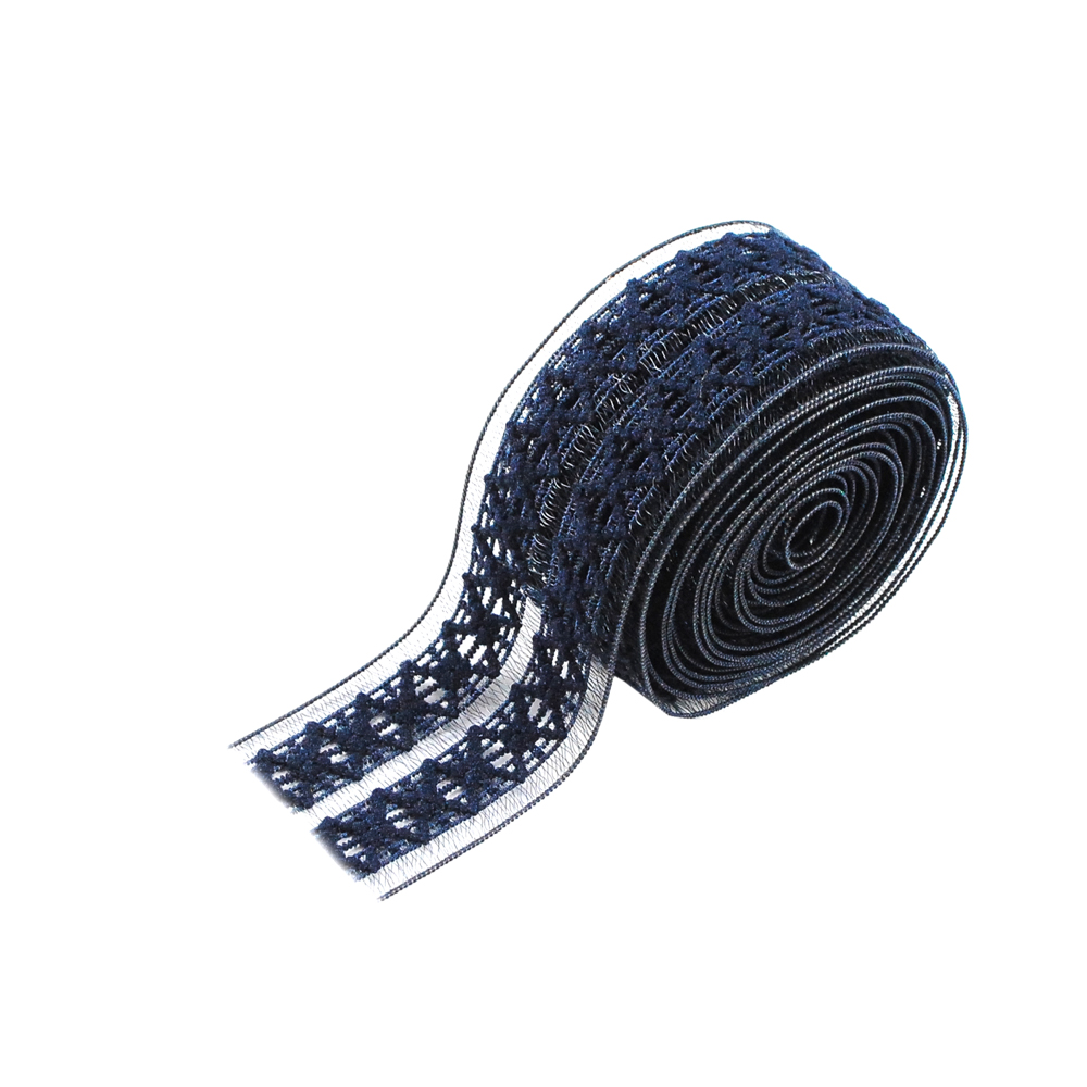 Резинка Вязка, 2 полосы, 2,5см, синий, ярд. Резинка