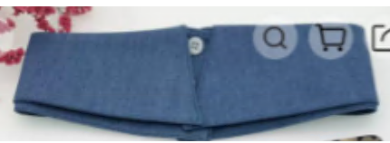 Воротник-стойка, синий, шт. Воротники