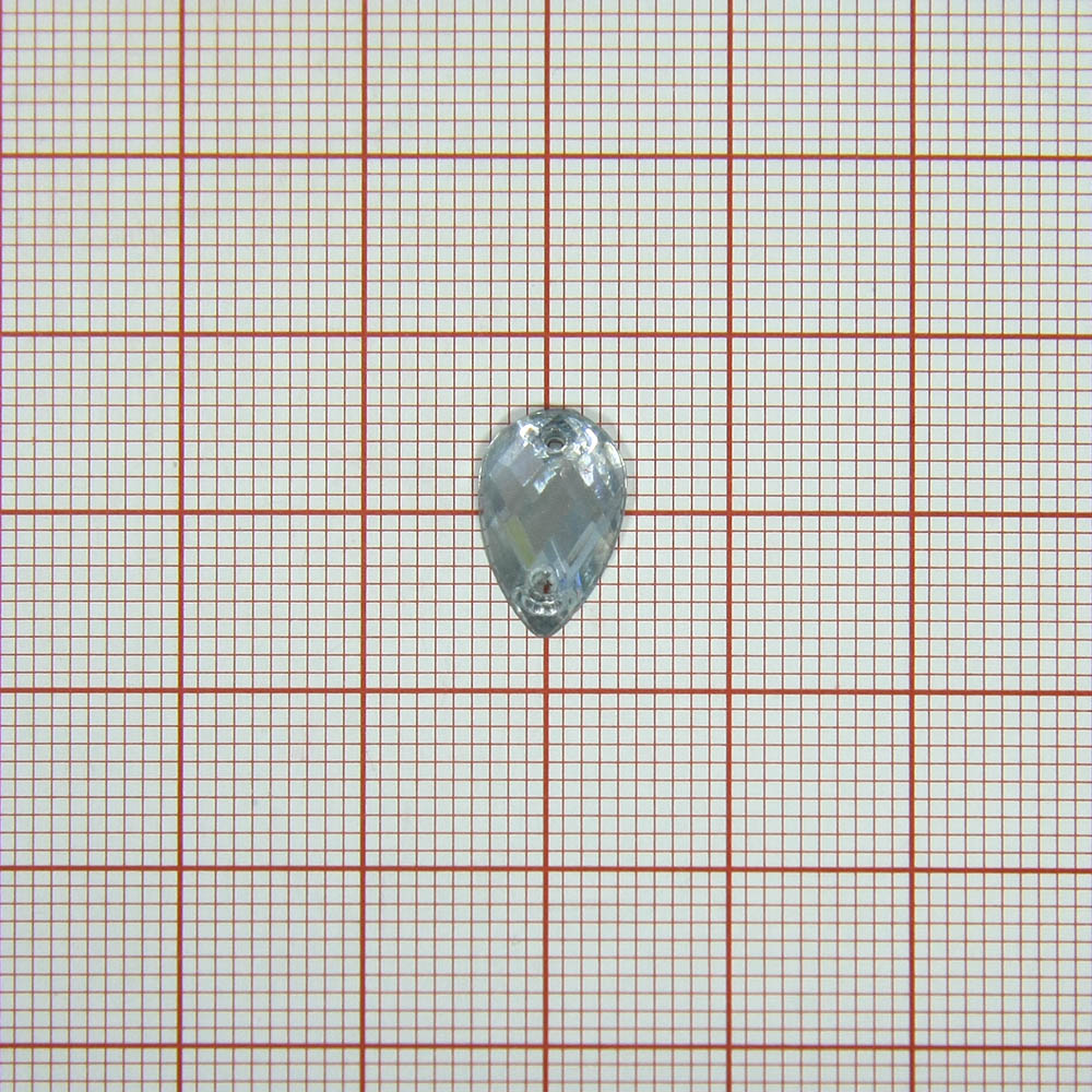 Стразы Д пришивные капля 8*13мм белый кристалл 38, 1тыс.шт. Стразы пришивные