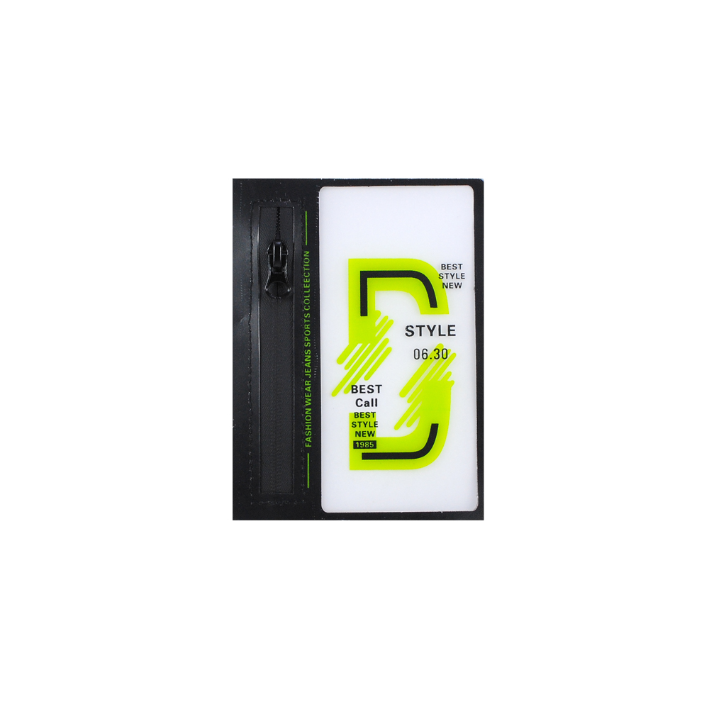 Аппликация пришивная карман D-style, 9*12см, черный, прозрачный, зеленый, шт. Аппликации Пришивные Резина, Силикон