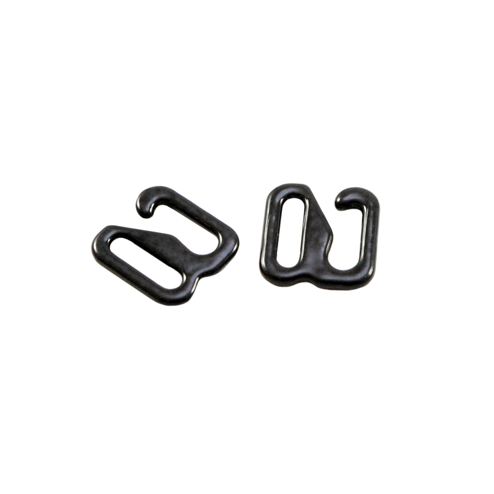 Крючок бельевой металл А906 черный 6,0*6,5мм (внутр.), 9,6*10,5мм (внешн.), 1т.шт, уп. Крючок бельевой