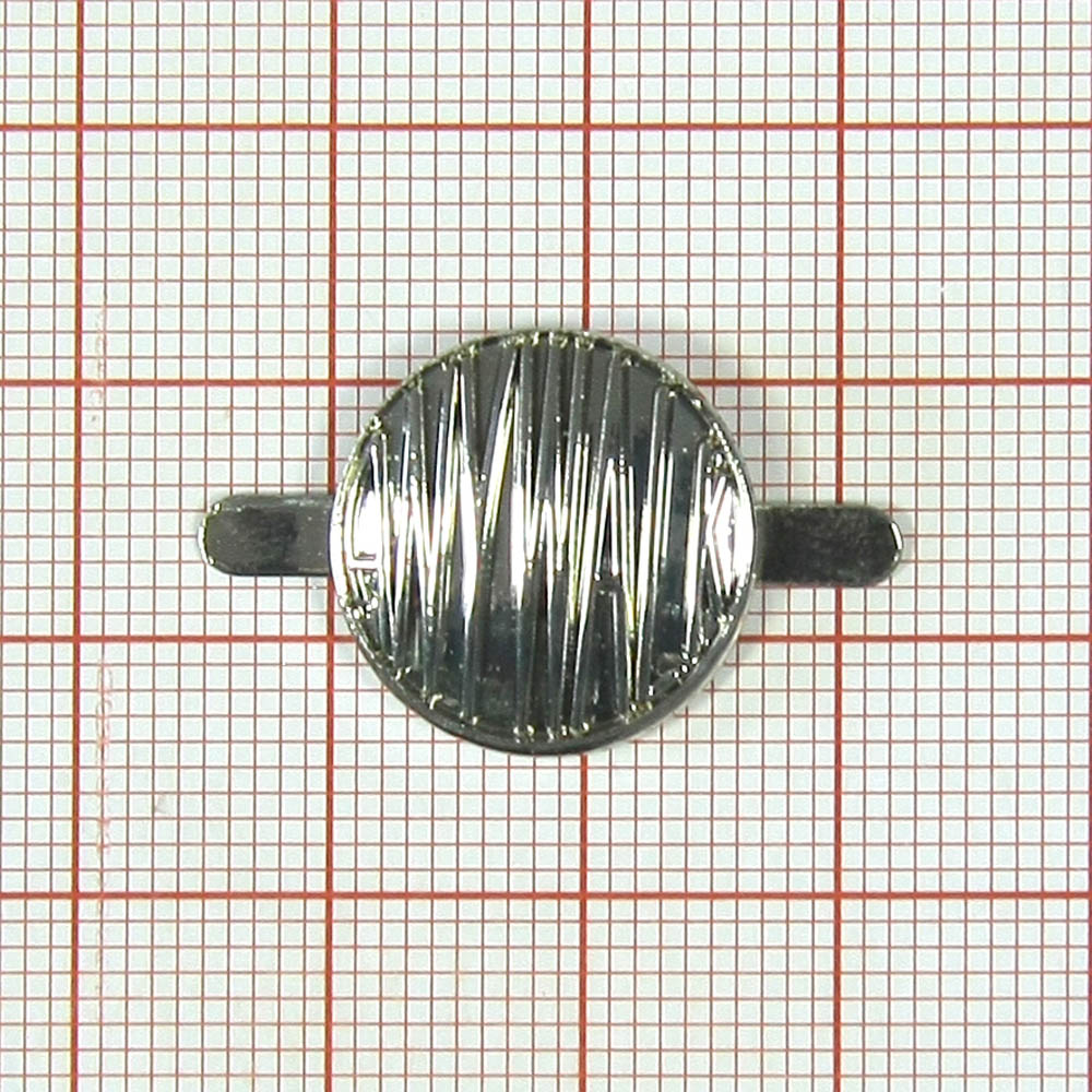 Краб металлический 20304 кругл. Полосы NIKEL, шт . Крабы Металл Геометрия