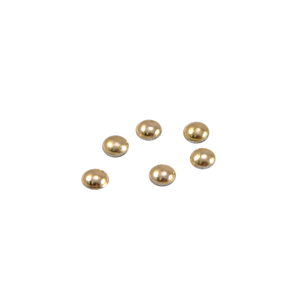 Стразы металл  клеевые купол SS-10 3мм, GOLD  72тыс.шт.; уп. Стразы металл