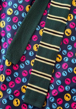 Галстук-шарф,145*5,5см, зелный, белый, черный, шт. Украшения