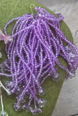 Подвеска из бисера Колокольчики, сиреневый, шт. Подвески