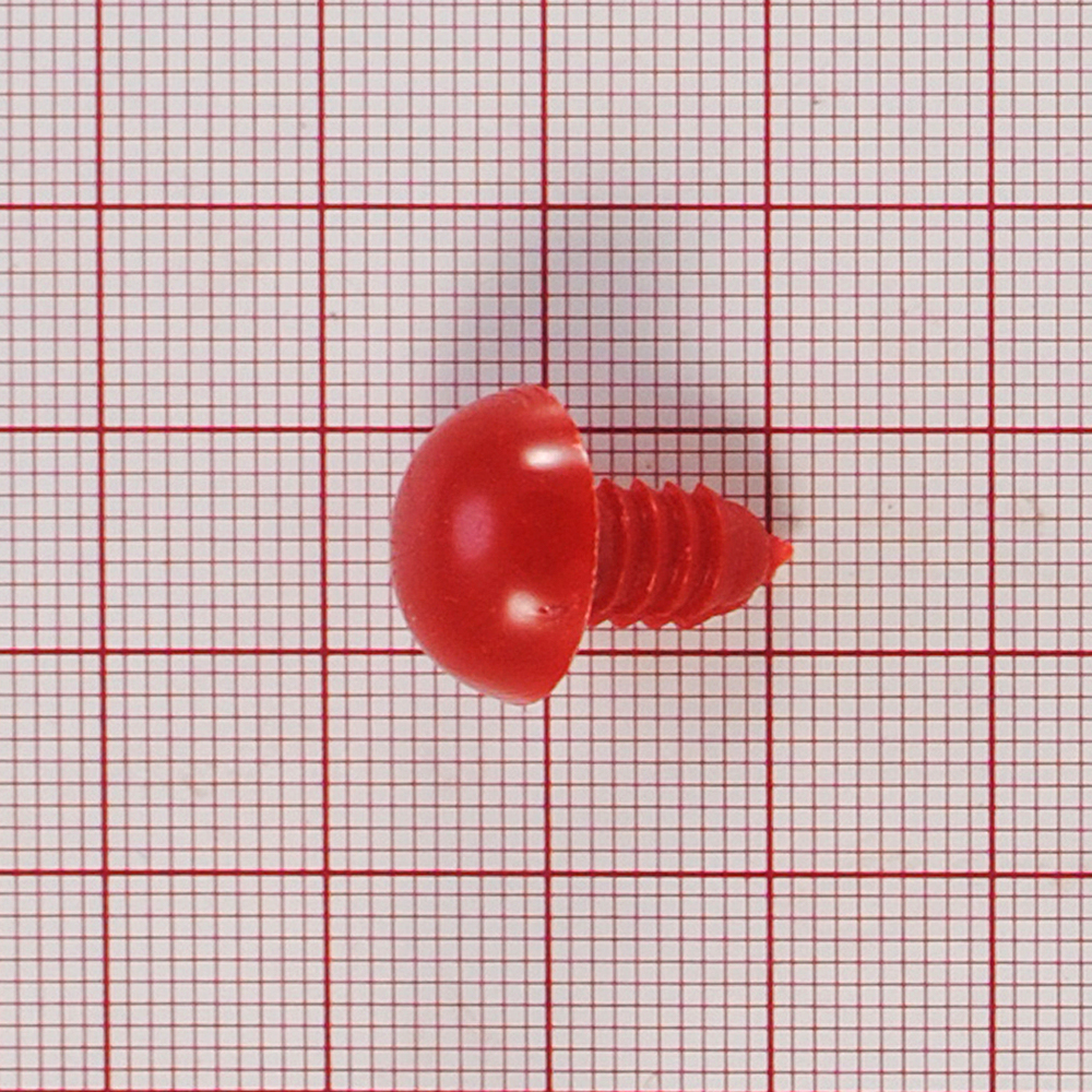 Носик плоский №9, круглый 16мм красный, 1тыс.шт.. Носики плоские