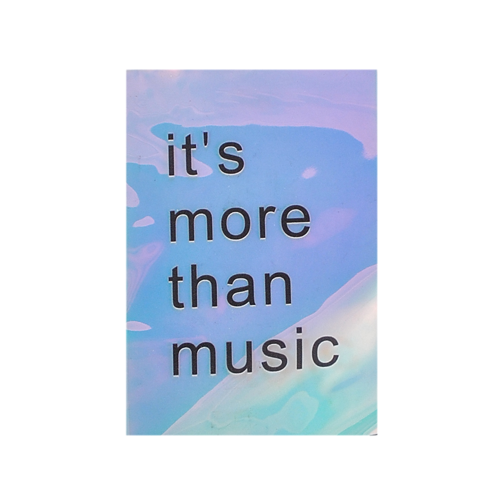 Лейба клеенка It's more than music, 11,5*7.5см, прозрачный, черный, шт. Лейба Клеенка