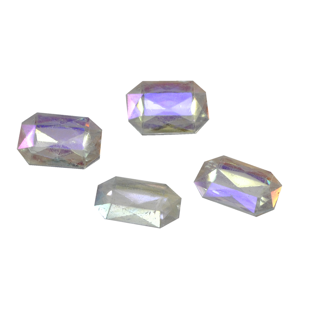 Стразы стеклянные на клей многранник плоский округлый низ (18*25мм) хамелеон, 1тыс.шт. Стразы на клей