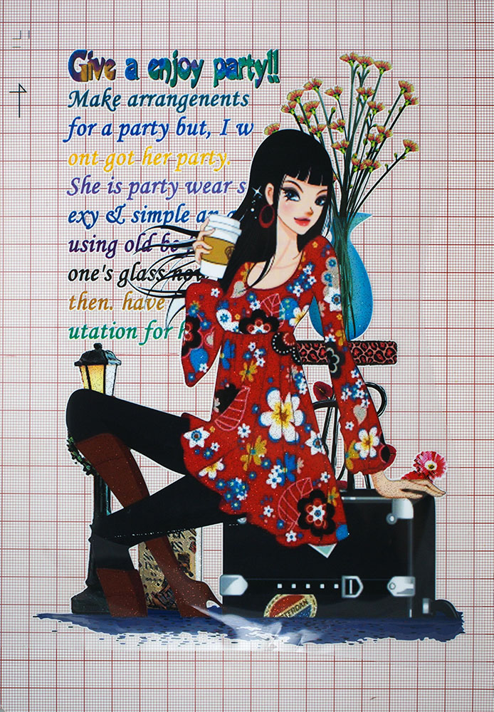 Термоаппликация Девушка 15,6*21,5 см, шт. Термопереводки Ассорти