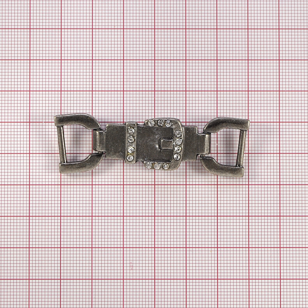 Перетяжка декор 10425 ANTIK SILVER Ремень 1см. Перетяжка металл