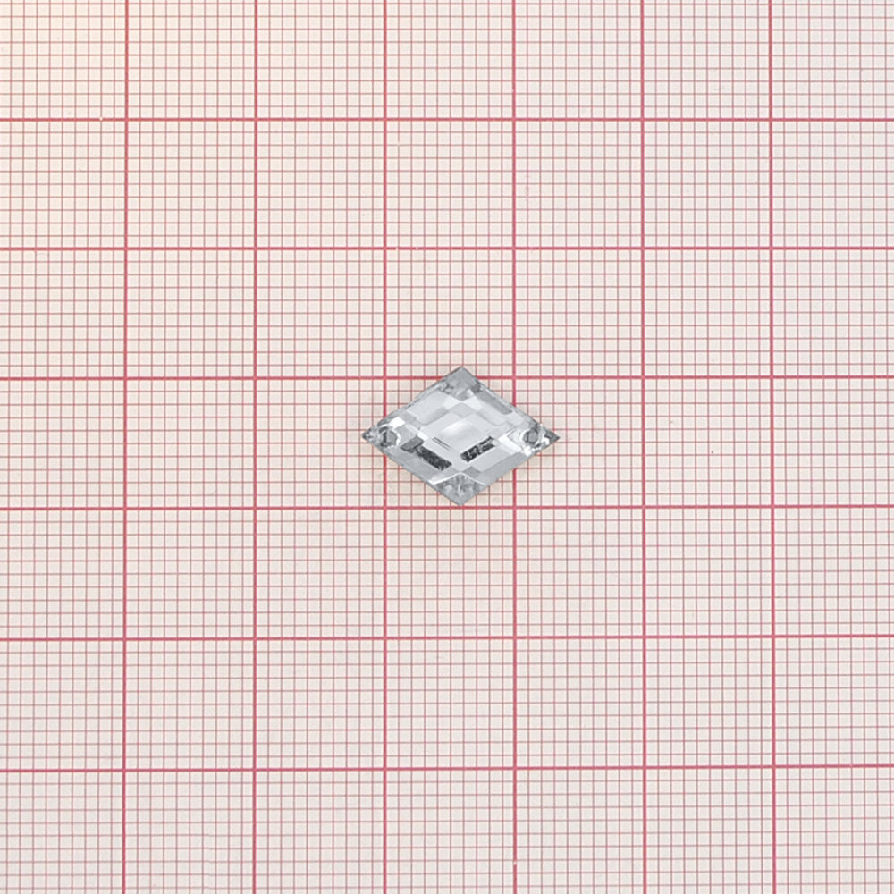 Стразы Д пришивн. ромб 13*16мм бел.кристал 38, 1тыс.шт. Стразы пришивные