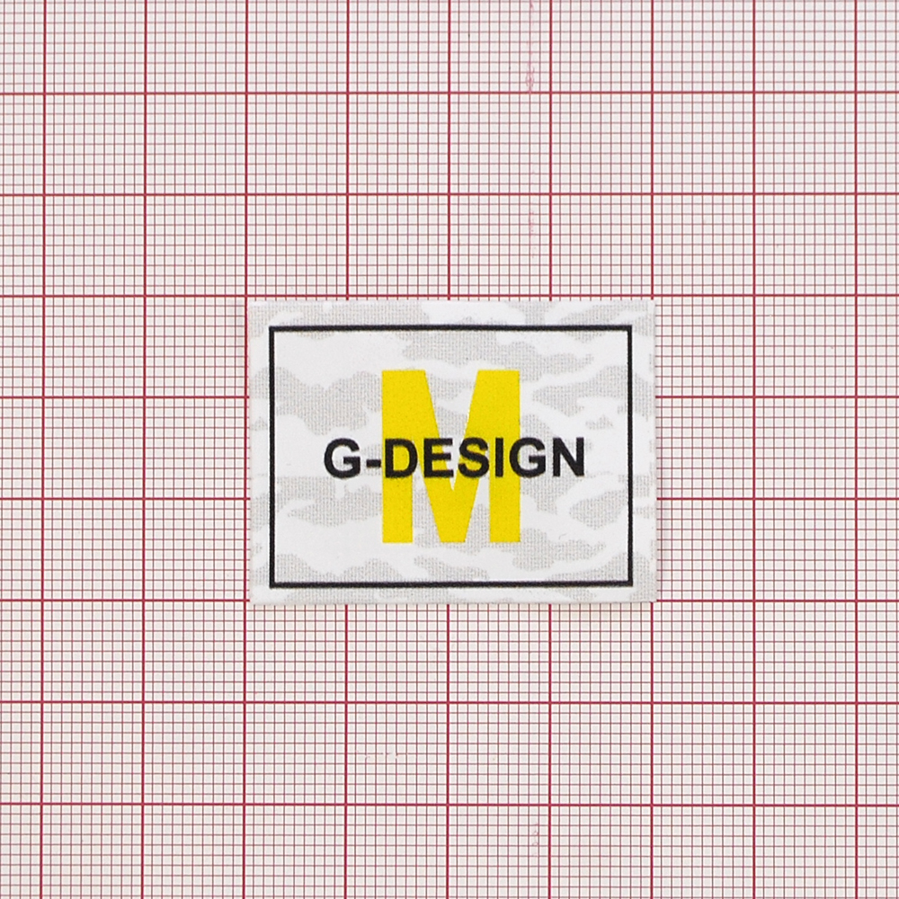 Лейба клеенка G-DESIGN, 3*4см, белый, черный, желтый,  шт. Лейба Клеенка