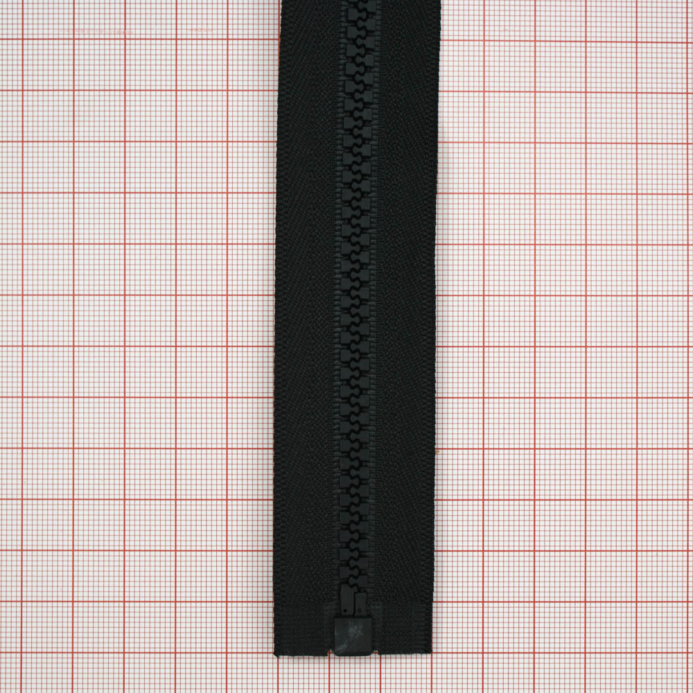 Змейка пластик №5 110см О/Е черная, подвеска, односторонняя, шт. Змейка Пластик
