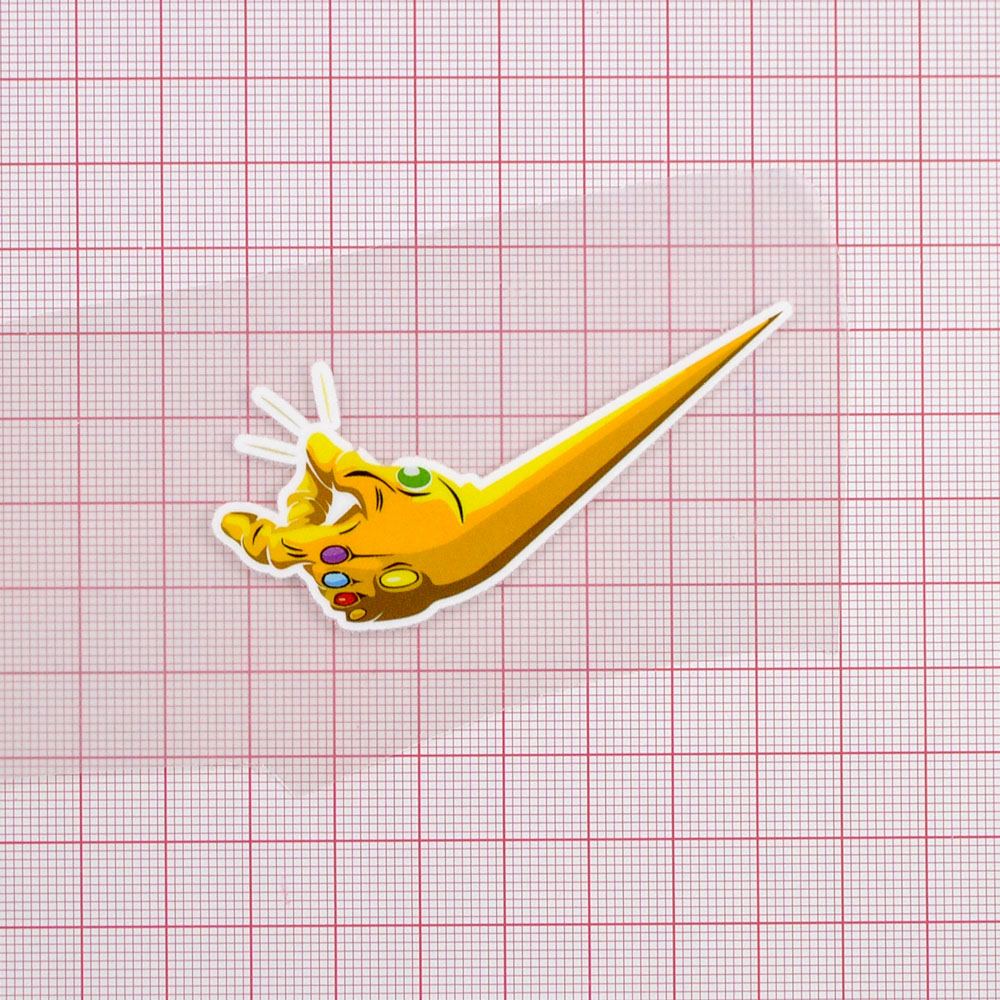 Термоаппликация Саранхули, 7*3.2см, желтый, розовый, зеленый, шт. Термопереводки Детские