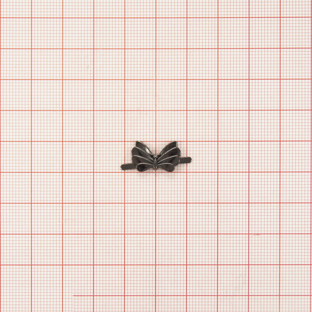 Краб металлический Мотылек 4 крылышка 9604 16*11мм BN, шт.. Крабы Металл Геометрия