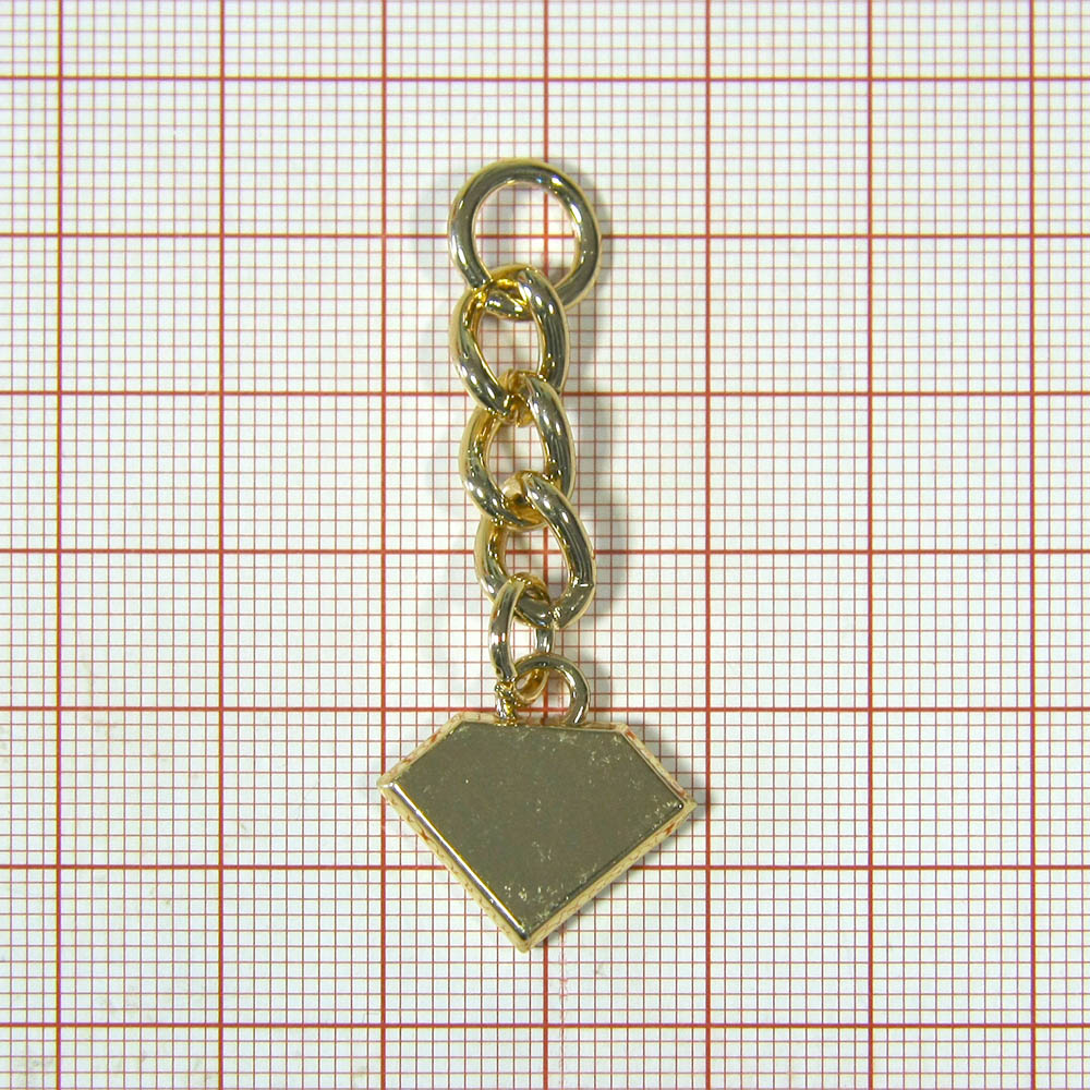 Подвеска металл HX- 008 Алмаз форма, 47мм GOLD, шт. Подвески