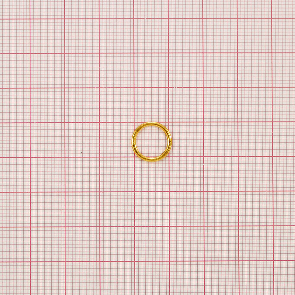 Кольцо бельевое металл А010 GOLD 8,7мм (внутр.), 11,6мм (внешн.), 1т.шт, уп. Кольцо бельевое
