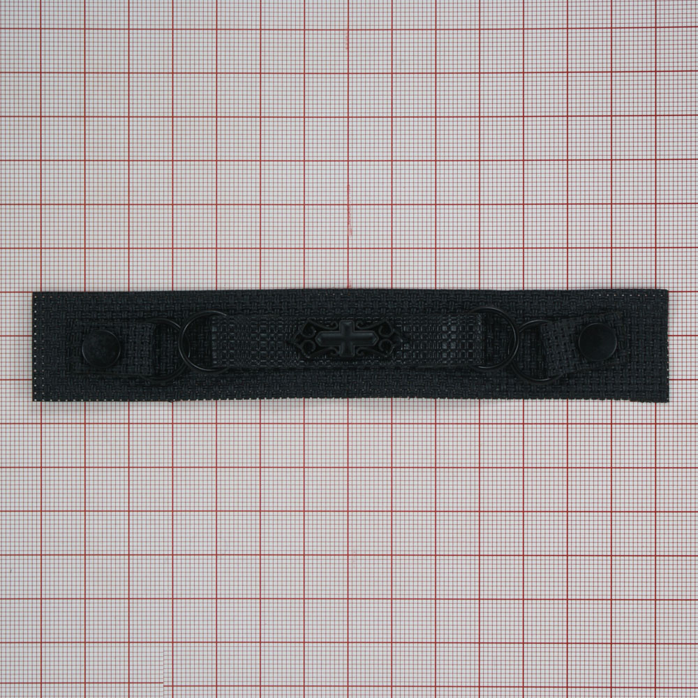 Лейба ткань, металл Пряжка 2,5*14,5см черный, шт. Лейба Ткань