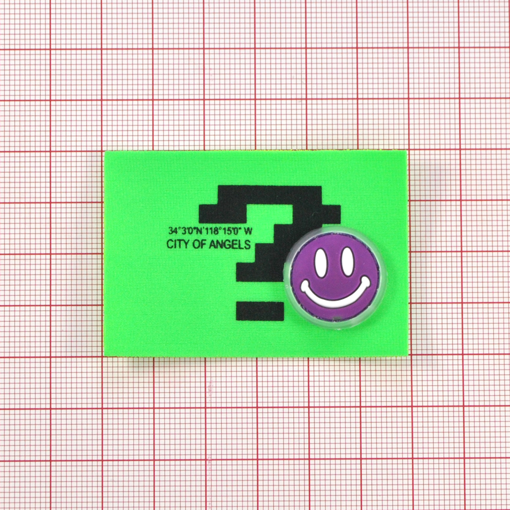 Лейба ткань и резина Знак вопроса, 4*6см, черный, белый, зеленый, сиреневый, шт. Лейба Ткань