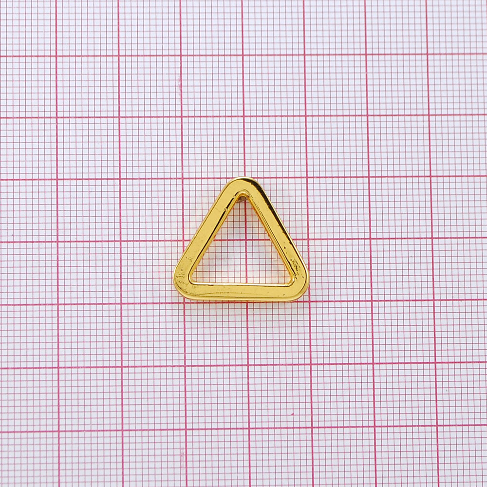 Треугольник металл 5166 GOLD 1,5см . Перетяжка металл Треугольник