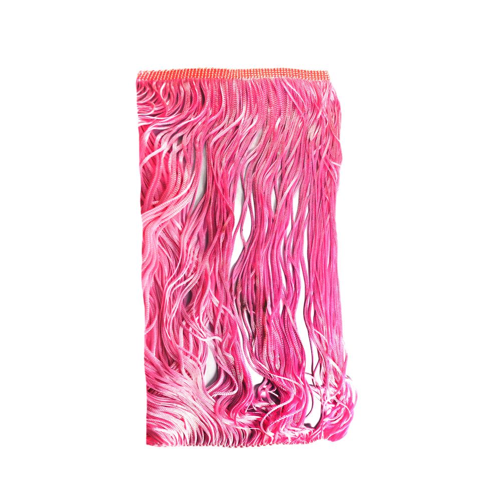 Бахрома нейлон 30см св.розовая  м. Бахрома