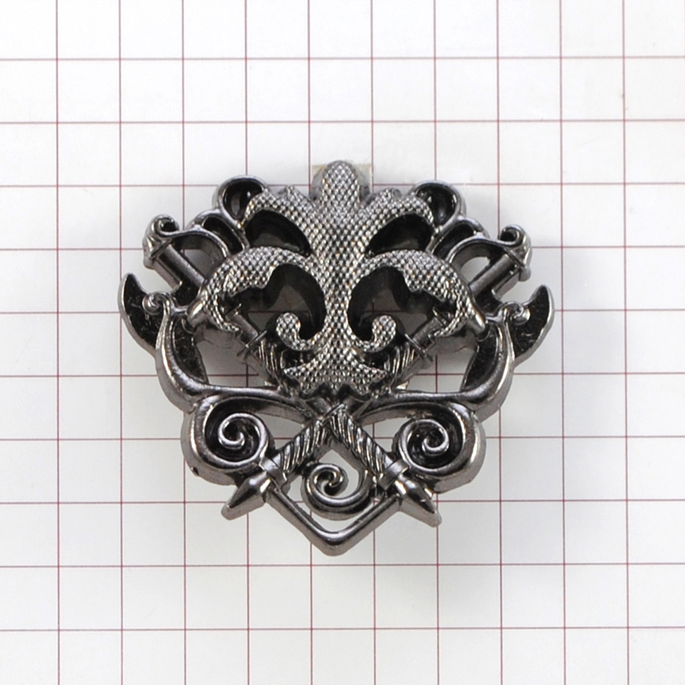 Лейба металл на ножках Герб 35*35мм, BN, шт. Лейба Металл