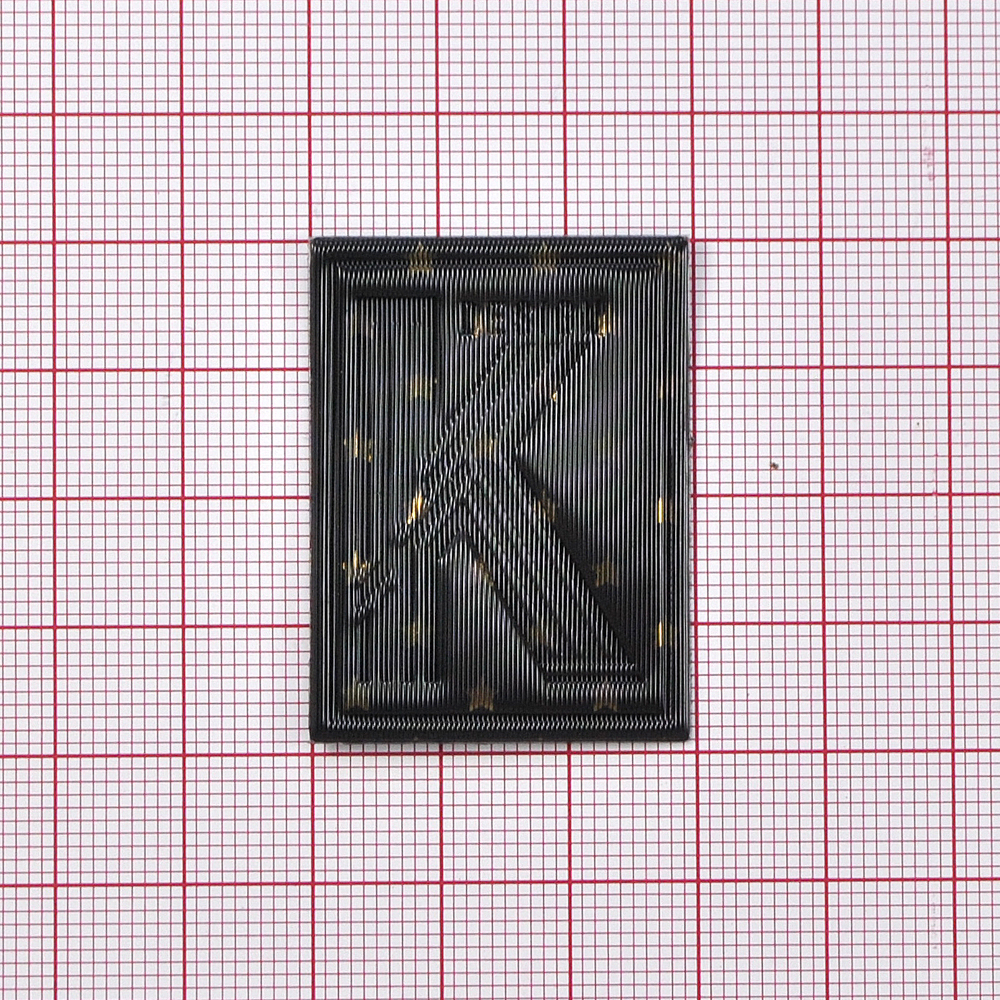 Лейба клеенка Звезды "К", 2,9*4см, черный, золото, шт. Лейба Клеенка