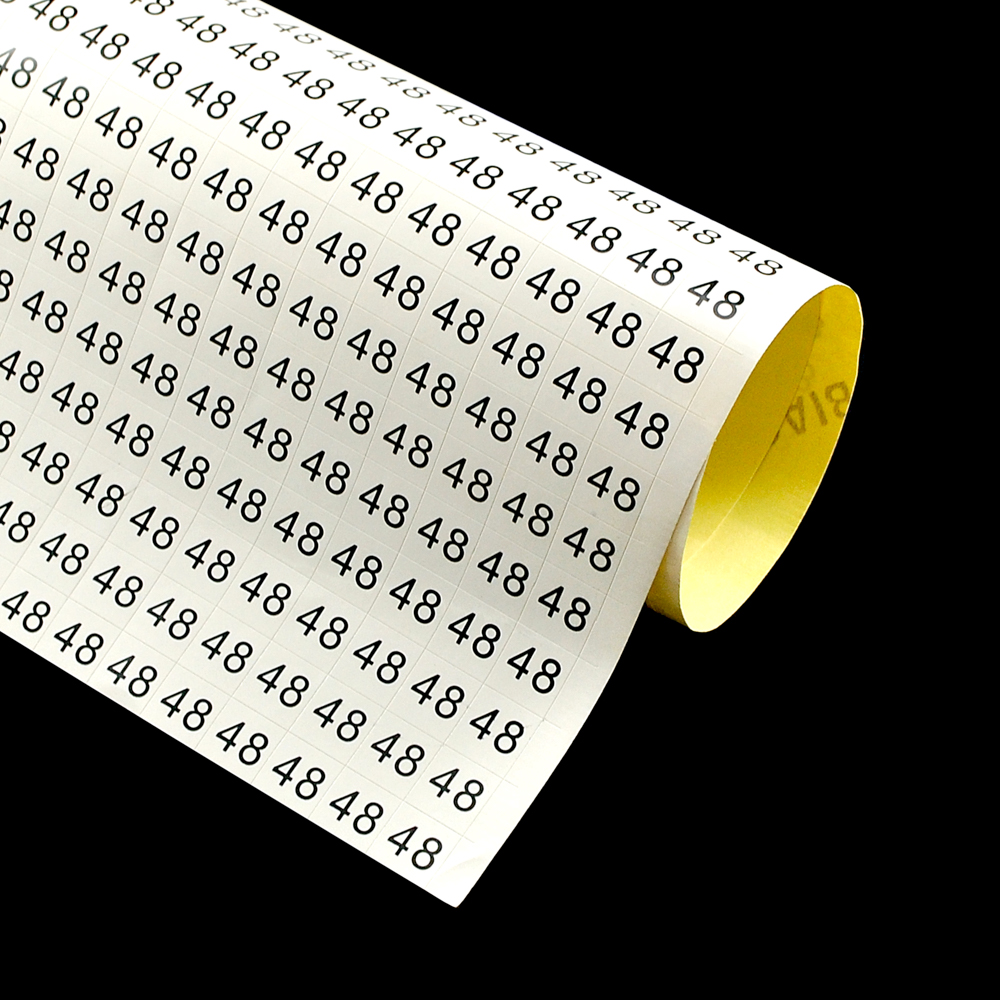 Размерник листовой самоклеящийся 48 белый (20*50шт) . Размерник клеевой (лист)